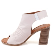 Baily Pudra Kadın Topuklu Deri Sandalet