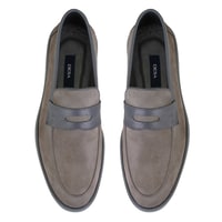 Barnes Gri Erkek Nubuk Deri Günlük Ayakkabı