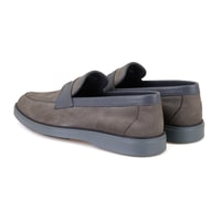 Barnes Gri Erkek Nubuk Deri Günlük Ayakkabı