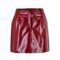 Barretta Kırmızı Kadın Rugan Deri Etek
