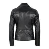 Beatrix Kadın Deri Biker Ceket