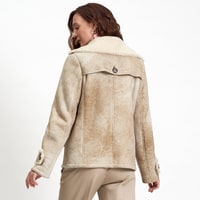 Bej Engracia Kadın Kürk Mont