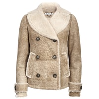 Bej Engracia Kadın Kürk Mont