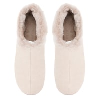 Bej Kadın Fluffy Yünlü Patik