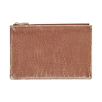 Bej Kadın Kadife Cüzdan