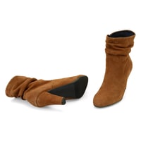 Belen Taba Kadın DesaComfort Fermuarlı Topuklu Deri Bot