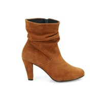 Belen Taba Kadın DesaComfort Fermuarlı Topuklu Deri Bot