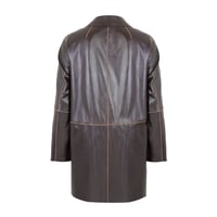 Bena Konyak Kadın Çift Taraflı Süet Deri Pardösü