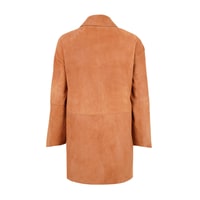 Bena Konyak Kadın Çift Taraflı Süet Deri Pardösü