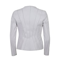 Bienna Beyaz Kadın Panelli Deri Ceket