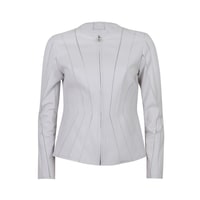 Bienna Beyaz Kadın Panelli Deri Ceket