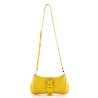 Blatt Sarı Kadın Kroko Baskılı Deri Omuz Çantası