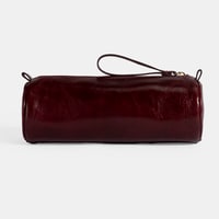 Bordo Deri Kalemlik/Tıraş/Makyaj Çantası