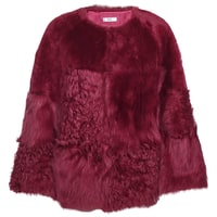 Bordo Enriqua Kadın Kürk Mont