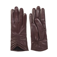 Bordo Kadın Deri Eldiven