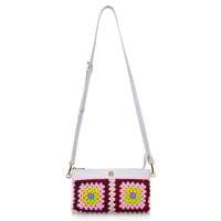 Bordo Kadın Örgülü Omuz Çantası