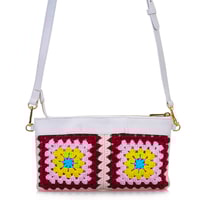 Bordo Kadın Örgülü Omuz Çantası