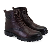 Bradyn Kahve Erkek Fermuarlı Deri Bot