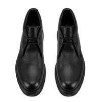 Brennia Siyah Erkek Deri Bağcıklı Bot