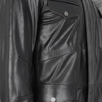 Briton Koyu Kahve Erkek Deri Mont