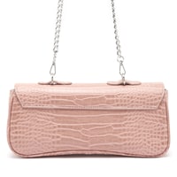 Buagetti Bej Kadın Kroko Baskılı Omuz Çantası