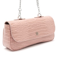 Buagetti Bej Kadın Kroko Baskılı Omuz Çantası