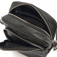 Burg Siyah Erkek Deri Postacı Çantası