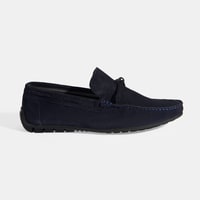 Calandra Lacivert Erkek Bağcık Detaylı Slip-On Süet Loafer