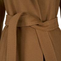 Capella Kahve Kadın Kürk Yakalı Pardösü