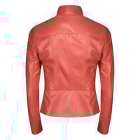 Carel Kırmızı Kadın Deri Ceket