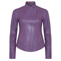 Carel Lila Kadın Deri Ceket
