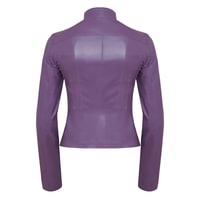 Carel Lila Kadın Deri Ceket