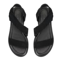 Carlene Siyah Kadın Süet Deri Sandalet