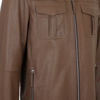 Carlino Kahve Erkek Deri Mont