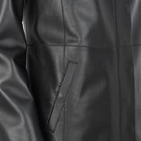 Cherlin Siyah Kadın Deri Mont