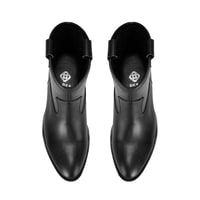 Colleen Siyah Kadın Topuklu Deri Kovboy Botu