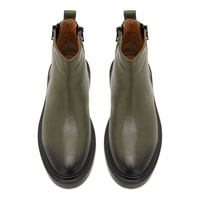 Dalila Yeşil Erkek Deri Bot