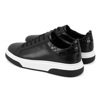 Dallin Siyah Erkek Deri Spor Ayakkabı