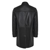 Damian Siyah Erkek Deri Kaban