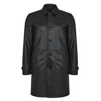 Damian Siyah Erkek Deri Kaban