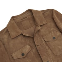 Damon Amber Erkek Süet Safari Ceket