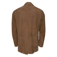 Damon Amber Erkek Süet Safari Ceket