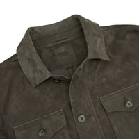 Damon Haki Erkek Süet Safari Ceket