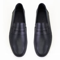 Daniel Lacivert Erkek Deri Loafer