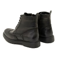 Daria Siyah Erkek Deri Bot