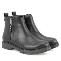 Darrly Siyah Kadın Fermuarlı Bot