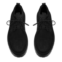 Davion Siyah Erkek Nubuk Deri Günlük Ayakkabı