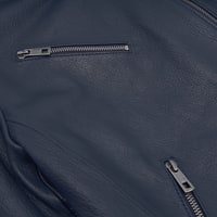 Destiny Lacivert Kadın Deri Ceket