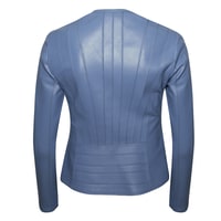 Deundria Kadın Fit Panelli Deri Ceket