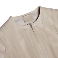 Deundria Kadın Fit Panelli Deri Ceket